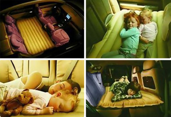 Các con bạn vẫn có thể nằm thoải mái ngủ ngon trong đệm hơi ô tô giá rẻ